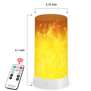 1/2 Pack Portable Smart LED Flame Light Magnet Bar Table Lamp - USB Rechargeable_6