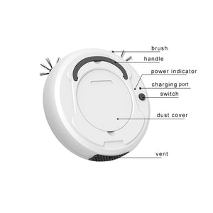 Portable Robot Vacuum Sweeper Cleaner-USB Rechargeable_5