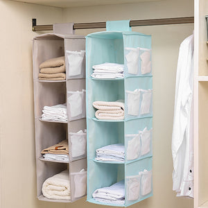 4 Layers Hanging Cube Closet Organizer with Side Storage_9