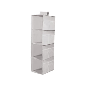 4 Layers Hanging Cube Closet Organizer with Side Storage_1