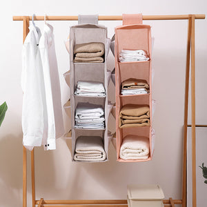 4 Layers Hanging Cube Closet Organizer with Side Storage_4