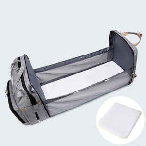 Portable Travel Baby Diaper Bag with Foldable Mesh Sleeping Cot_9