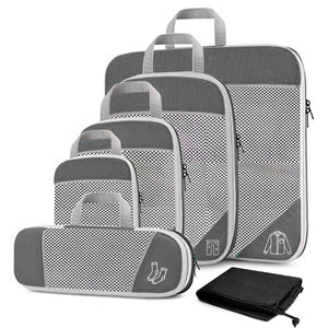 Pack of 6 Compression Packing Cube Traveling Storage Bags_3