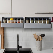 Under-Shelf Spice Rack With 6 Seasoning Bottles Kitchen Cabinet Organizer_8
