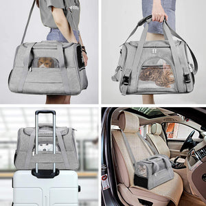 Breathable and Foldable Pet Carrier Safety Pet Travel Handbag_6