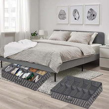 10 Grids Foldable Under the Bed Shoe Storage and Organizer_11
