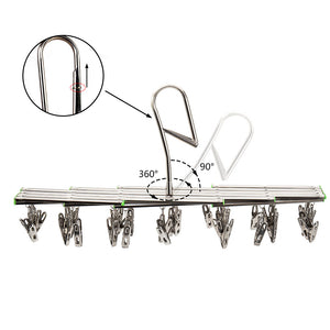 35 Pegs Stainless Metal Clothes Outdoor Dryer Laundry Hanger_9