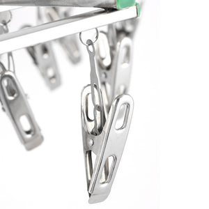 35 Pegs Stainless Metal Clothes Outdoor Dryer Laundry Hanger_11
