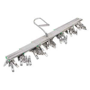 35 Pegs Stainless Metal Clothes Outdoor Dryer Laundry Hanger_5