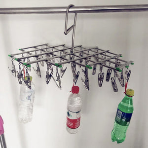 35 Pegs Stainless Metal Clothes Outdoor Dryer Laundry Hanger_8