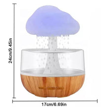 Desktop Cloud and Raindrop Humidifier 7 Color-Changing Ambient Light - USB Rechargeable_2