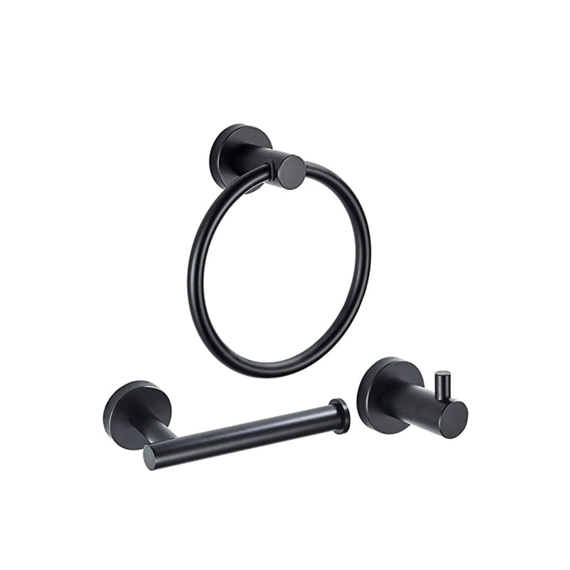 3pcs Toilet Paper Holder and Towel Ring Set Bathroom Accessories_0