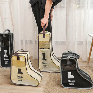 Portable and Dust Proof High Heels Shoe Zippered Travel Storage_6
