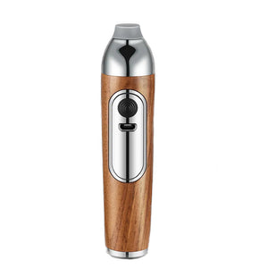 Walnut Wood Mini Car Cigarette Holder and Dust Free Ashtray-USB Rechargeable_1