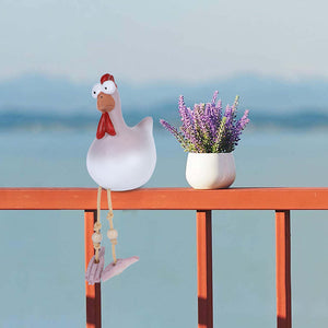 Outdoor Statue Garden Sculpture Resin Rooster Decor_3
