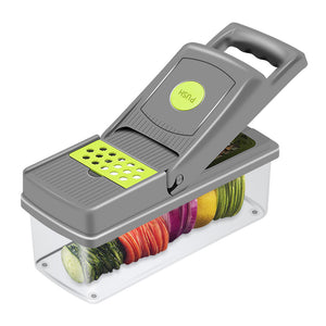 Multifunctional Kitchen Vegetable Slicer Dicer Cutter With 8 Blades_0