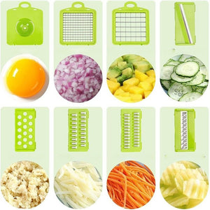 Multifunctional Kitchen Vegetable Slicer Dicer Cutter With 8 Blades_6
