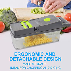 Multifunctional Kitchen Vegetable Slicer Dicer Cutter With 8 Blades_10