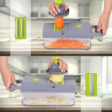 Multifunctional Kitchen Vegetable Slicer Dicer Cutter With 8 Blades_12