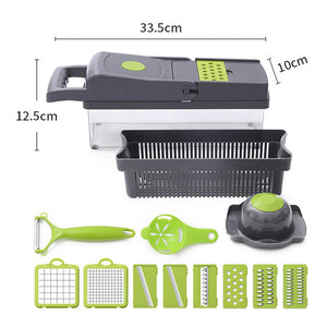 Multifunctional Kitchen Vegetable Slicer Dicer Cutter With 8 Blades_14