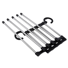 5 IN 1 Multifunctional Space Saving Pants Rack Closet Organizer_5