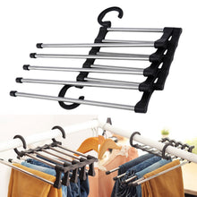 5 IN 1 Multifunctional Space Saving Pants Rack Closet Organizer_8