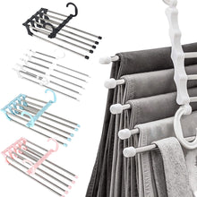 5 IN 1 Multifunctional Space Saving Pants Rack Closet Organizer_9