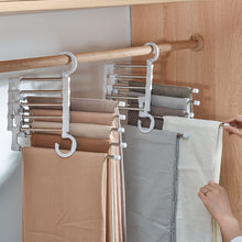5 IN 1 Multifunctional Space Saving Pants Rack Closet Organizer_13