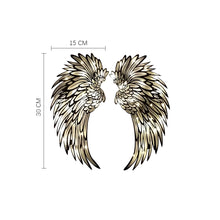 Angel Wings Metal Wall Decor with LED Light -Battery Powered_9