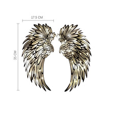 Angel Wings Metal Wall Decor with LED Light -Battery Powered_10