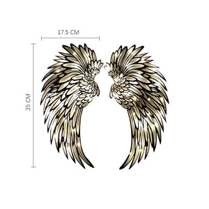 Angel Wings Metal Wall Decor with LED Light -Battery Powered_10