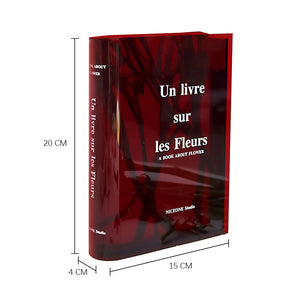 Clear Book Vase Artistic and Cultural Decor Acrylic Vase_10