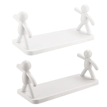 Wall-Mounted Human-Shaped Guardrail Hook Storage Rack_4