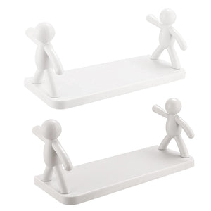 Wall-Mounted Human-Shaped Guardrail Hook Storage Rack_4