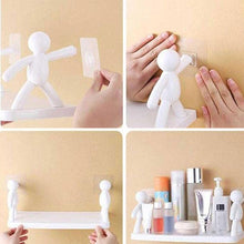 Wall-Mounted Human-Shaped Guardrail Hook Storage Rack_9