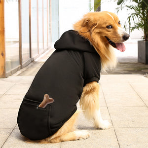 Winter Pet Cotton Clothes Windproof Dog Hoodie Sweatshirt_0