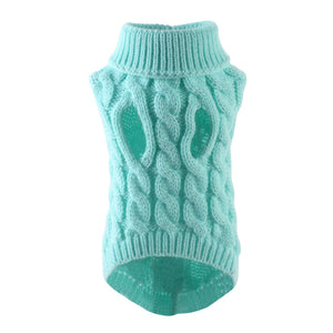 Winter Warm Pet Soft Turtleneck Knitted Sweater_12
