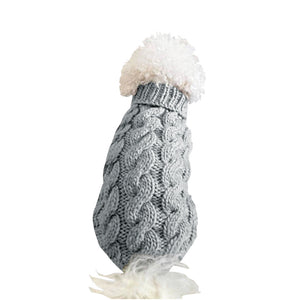 Winter Warm Pet Soft Turtleneck Knitted Sweater_0