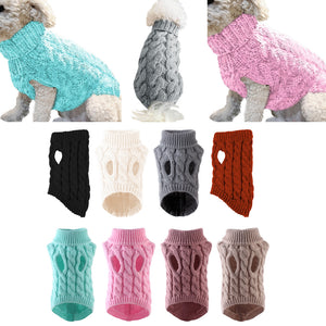 Winter Warm Pet Soft Turtleneck Knitted Sweater_2