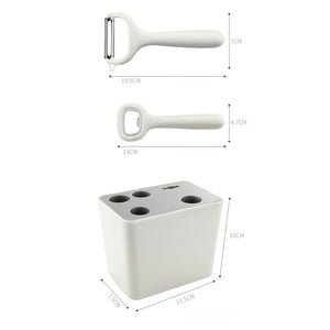 6 pcs Durable Stainless Steel Peeler and Cutter Kitchen Tool Set_2
