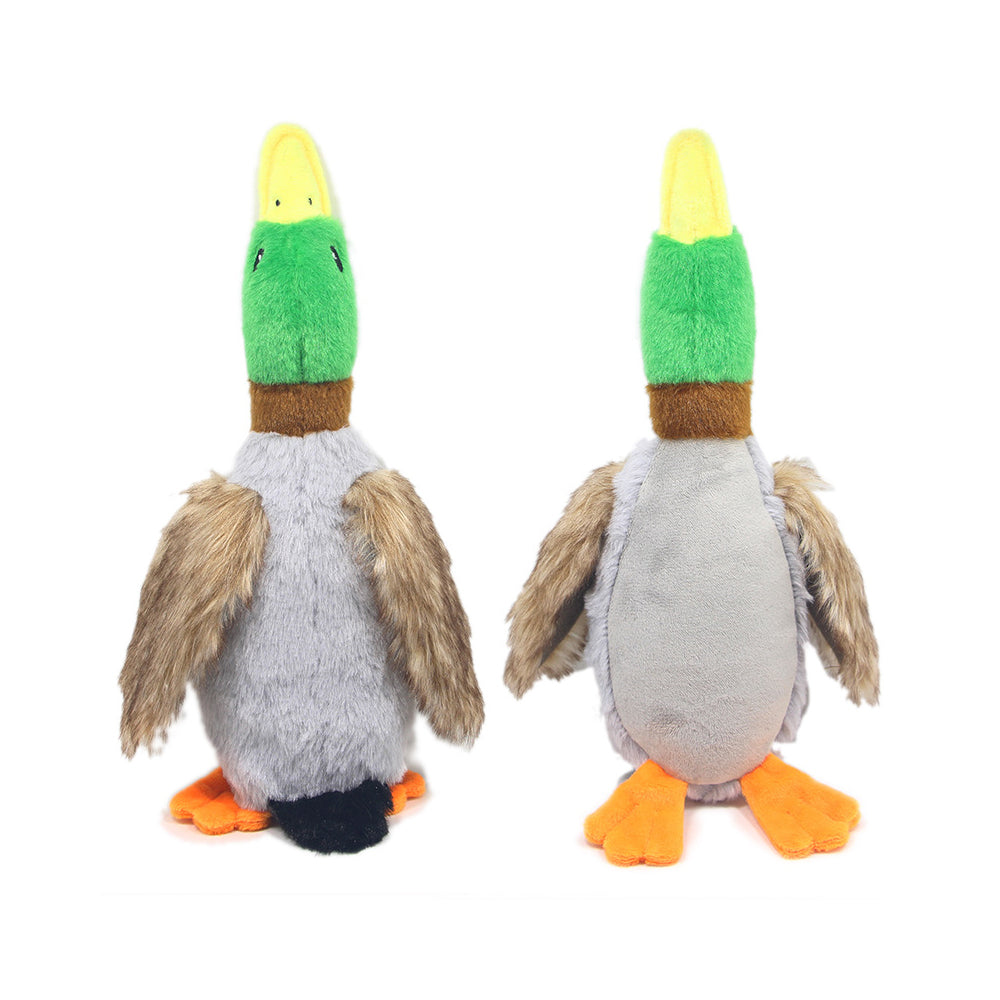 Cute Plush Duck Squeak Dog Toy_0