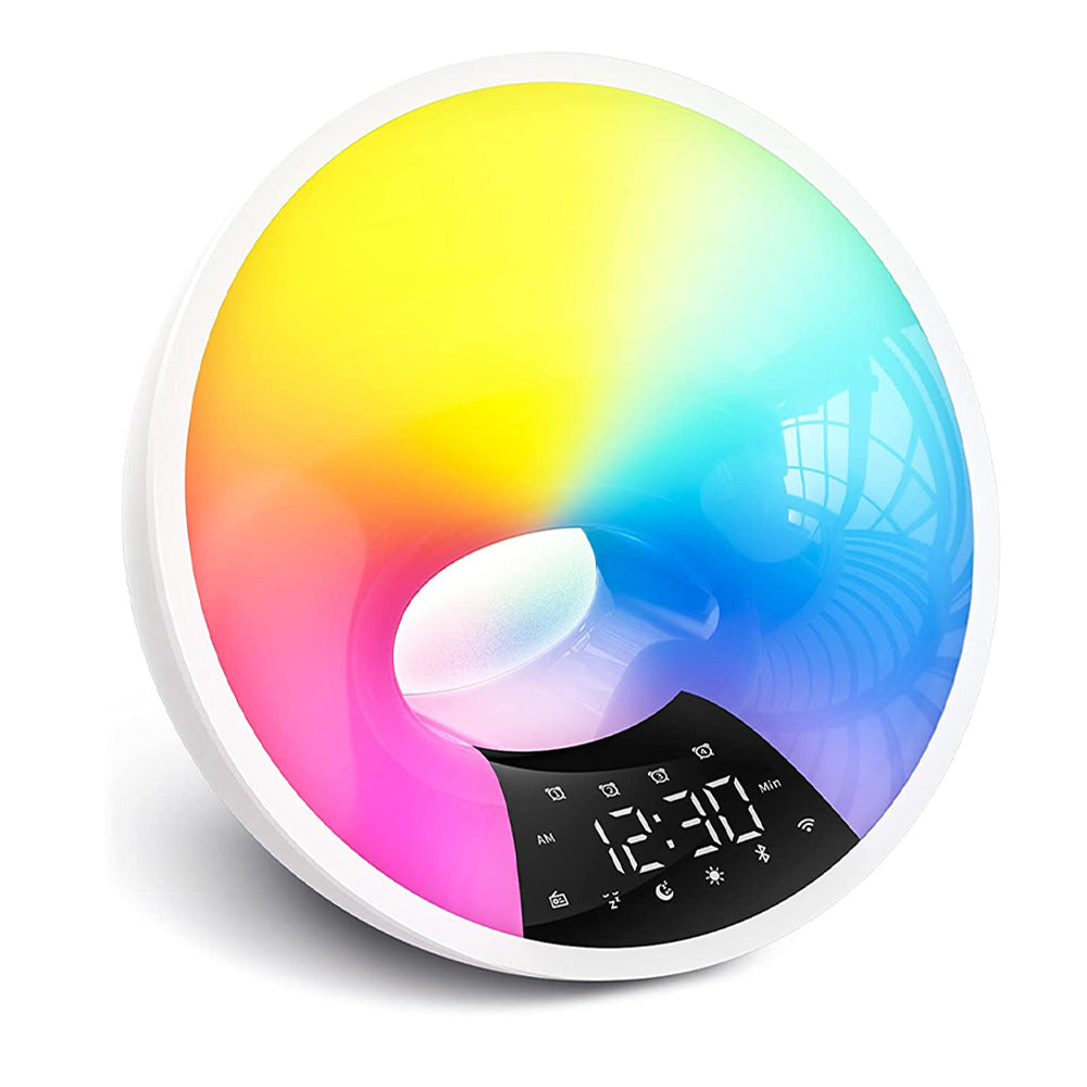 Sunrise Alarm Clock with FM Radio Dual Alarms APP Support USB-Plugged In_0