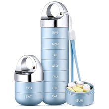 7 Days Metal Travel Pill Organizer Daily Pill Case and Container_2