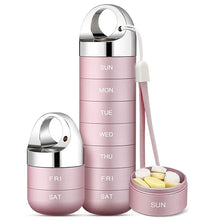 7 Days Metal Travel Pill Organizer Daily Pill Case and Container_3