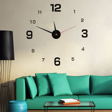 40cm Frameless Modern DIY 3D Wall Clock_0