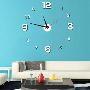 40cm Frameless Modern DIY 3D Wall Clock_1
