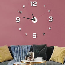 40cm Frameless Modern DIY 3D Wall Clock_5