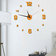 40cm Frameless Modern DIY 3D Wall Clock_6
