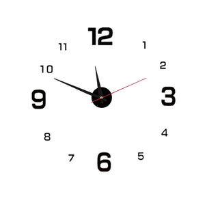 40cm Frameless Modern DIY 3D Wall Clock_11