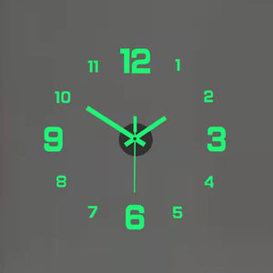 40cm Frameless Modern DIY 3D Wall Clock_13